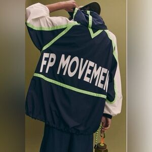 Free People Movement Like The Wind Logo Jacket NWT
